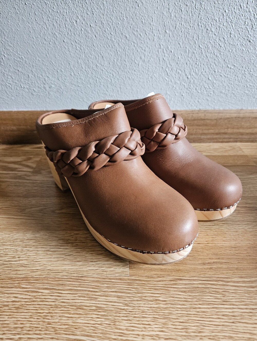 Women's Braided Mule Heels - Brown